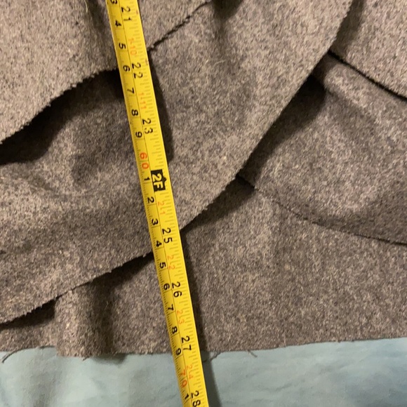 Oleg Cassini Gray Ruffled Versatile Jacket Coat 2X - Picture 11 of 13